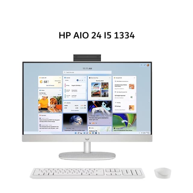 HP AIO 24 I5 1334 16GB 512GB W11+OHS 23.8FHD IPS WHT -CR0223D