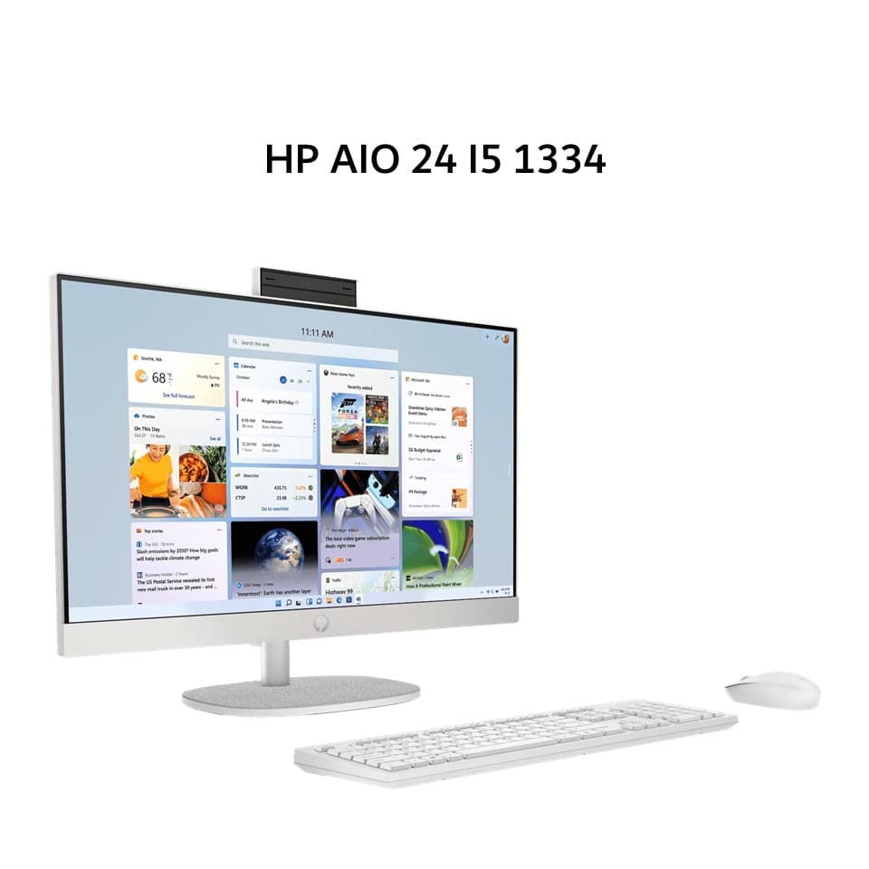 HP AIO 24 I5 1334 16GB 512GB W11+OHS 23.8FHD IPS WHT -CR0223D