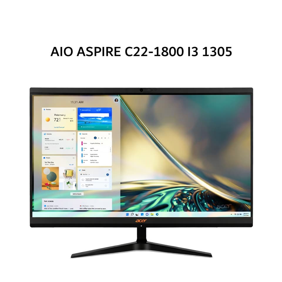 ACER AIO ASPIRE C22-1800 I3 1305 8GB 512GB W11+OHS 21.5FHD