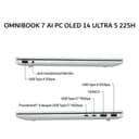 HP OMNIBOOK 7 AI PC OLED 14 ULTRA 5 225H 16GB 512GB W11+OHS+M365B 14.0 2K 2Y+2ADP SLV -FR0222TU - Image 2