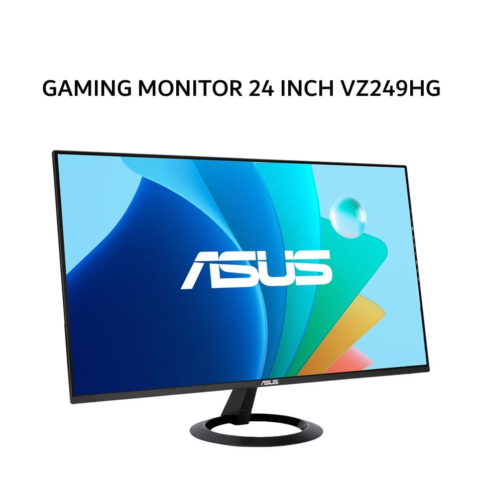 ASUS GAMING MONITOR 24 INCH VZ249HG IPS FHD 1080P 1MS 120HZ FRAMELESS EYE CARE BLACK 3Y