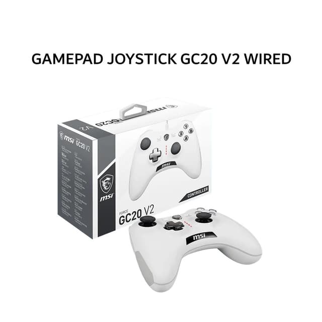 MSI GAMEPAD JOYSTICK GC20 V2 WIRED WHITE