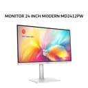 MSI MONITOR 24 INCH MODERN MD2412PW IPS FHD 1080P 1MS 100HZ ERGONOMIC SPEAKER WHITE 3Y - Image 1
