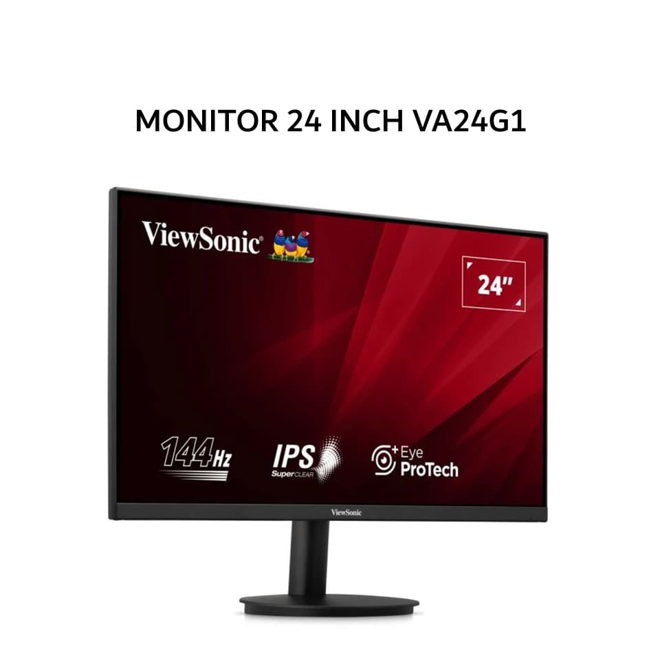 VIEWSONIC MONITOR 24 INCH VA24G1 IPS FHD 1080P 1MS 144HZ BLACK 3Y