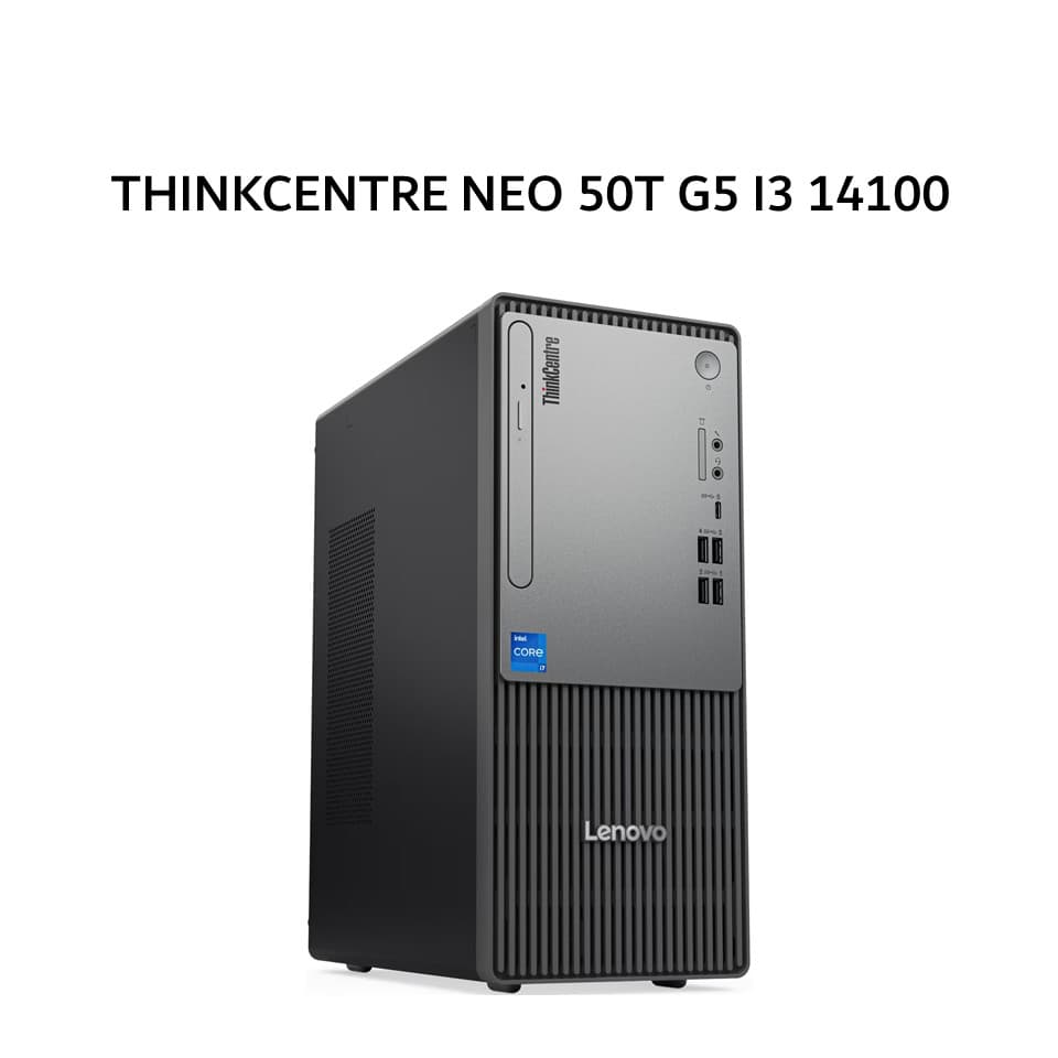 LENOVO THINKCENTRE NEO 50T G5 I3 14100 8GB 512GB W11+OHS 3Y BLK  + MONITOR 21.5