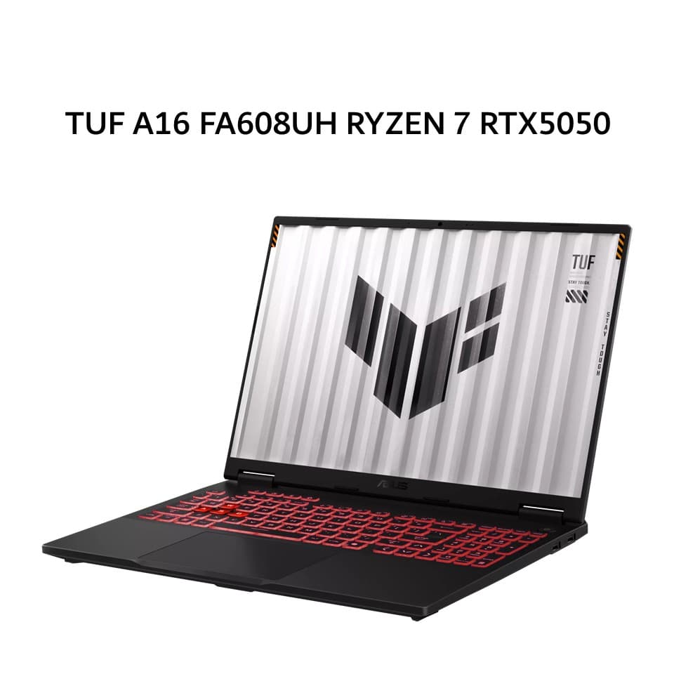 ASUS TUF A16 FA608UH RYZEN 7 260 RTX5050 8GB/ 16GB 512GB W11+OHS+M365B 16.0 WUXGA BLK -R7N55J6G-HM
