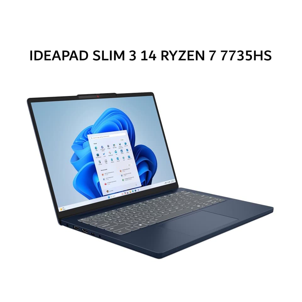 LENOVO IDEAPAD SLIM 3 14 RYZEN 7 7735HS 16GB 512GB W11+OHS+M365B 14.0WUXGA IPS  2Y PREM+2ADP BLU -87ID