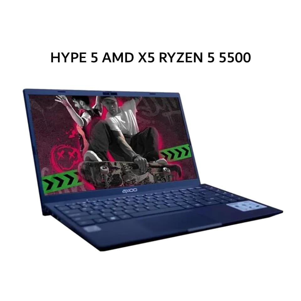 AXIOO HYPE 5 AMD X5 RYZEN 5 5500 8GB 256GB W11 14.0FHD IPS BLIT BLU