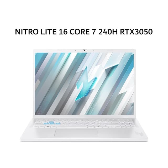 ACER NITRO LITE 16 CORE 7 240H RTX3050 6GB/ 16GB 512GB W11+OHS+M365B 16.0WUXGA 180HZ 100SRGB BLIT 2Y+ADP BLK -71G.76RN