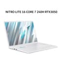 ACER NITRO LITE 16 CORE 7 240H RTX3050 6GB/ 16GB 512GB W11+OHS+M365B 16.0WUXGA 180HZ 100SRGB BLIT 2Y+ADP BLK -71G.76RN - Image 1