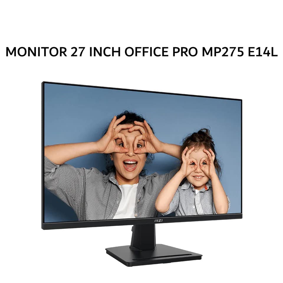MSI MONITOR 27 INCH OFFICE PRO MP275 E14L IPS FHD 1080P 1MS 144HZ SPEAKER BLACK 3Y
