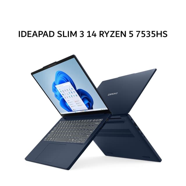 LENOVO IDEAPAD SLIM 3 14 RYZEN 5 7535HS 16GB 512GB W11+OHS+M365B 14.0WUXGA IPS 2Y PREM+2ADP BLU -8AID