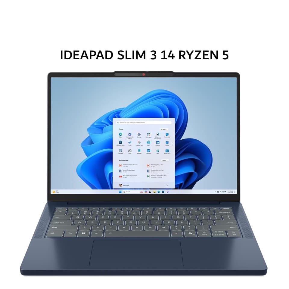 LENOVO IDEAPAD SLIM 3 14 RYZEN 5 7535HS 16GB 512GB W11+OHS+M365B 14.0WUXGA IPS 2Y PREM+2ADP BLU -8AID