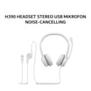 LOGITECH H390 HEADSET STEREO USB MIKROFON NOISE-CANCELLING - OFF WHITE - Image 1