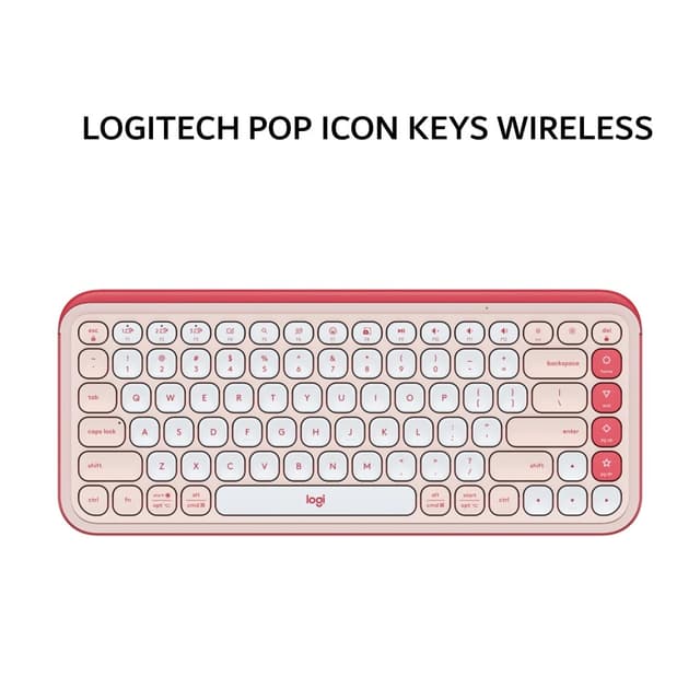 LOGITECH POP ICON KEYS ICON WIRELESS BLUETOOTH - ROSE