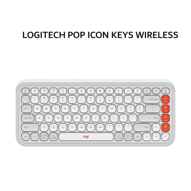 LOGITECH POP ICON KEYS ICON WIRELESS BLUETOOTH - OFF WHITE