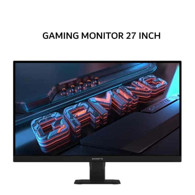 GIGABYTE GAMING MONITOR 27 INCH SS IPS QHD 4K 2160P 1MS 320HZ G27U HDR NVIDIA G-SYNC ERGONOMIC TILT 3Y