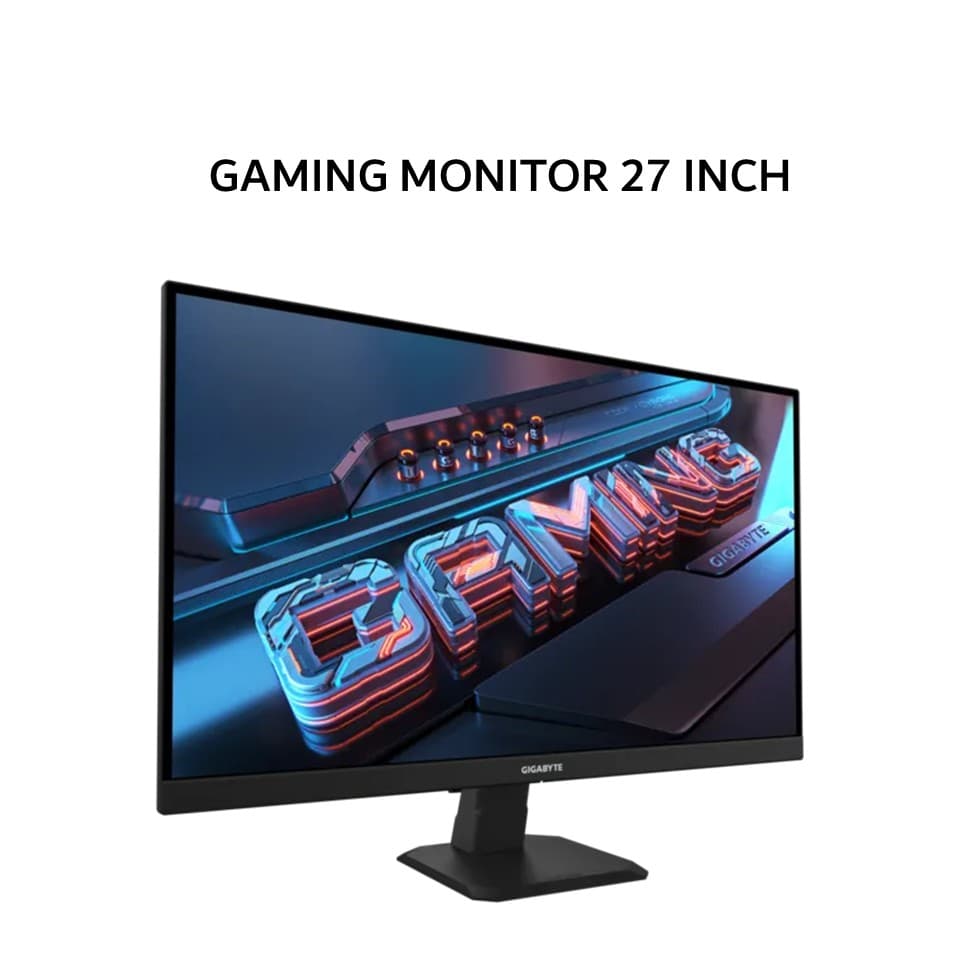GIGABYTE GAMING MONITOR 27 INCH SS IPS QHD 4K 2160P 1MS 320HZ G27U HDR NVIDIA G-SYNC ERGONOMIC TILT 3Y