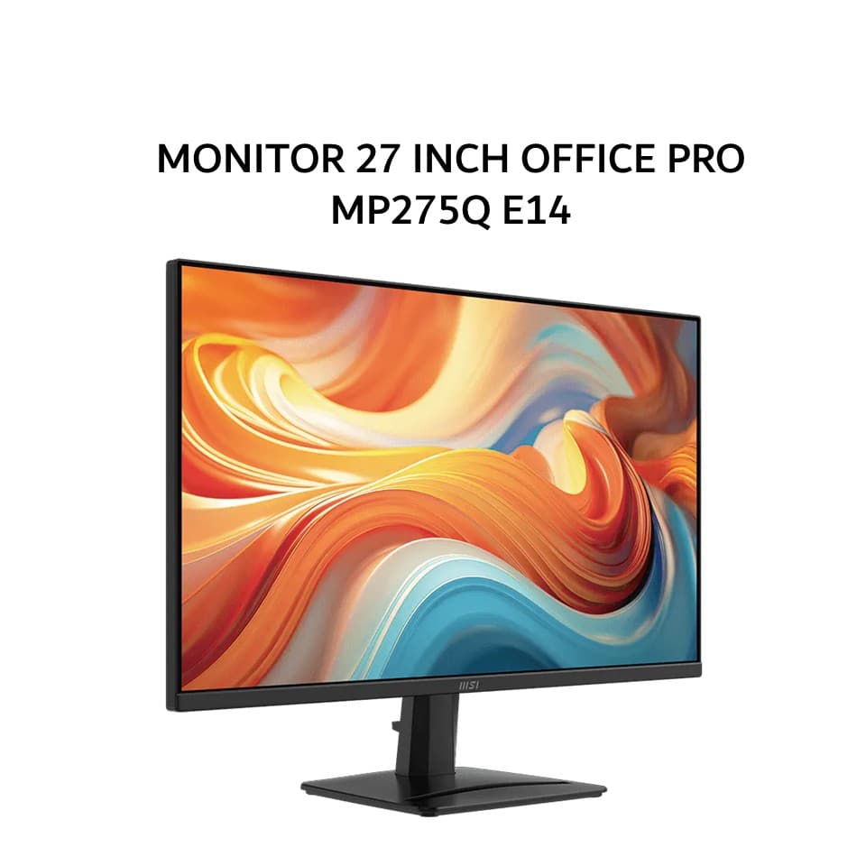 MSI MONITOR 27 INCH OFFICE PRO MP275Q E14 IPS WQHD 2K 1440P 1MS 144HZ HDR READY SPEAKER 3Y