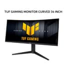ASUS GAMING MONITOR 34 INCH TUF GAMING VG34WQML5A CURVED FAST VA WQHD 1440P 0.5MS UP250HZ HDR400 ERGONOMIC 3Y - Image 1