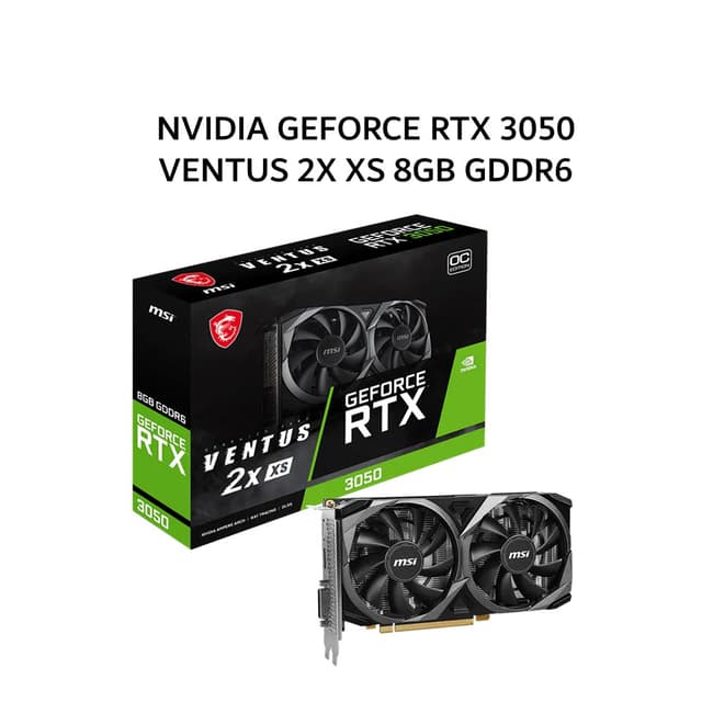 MSI VGA NVIDIA GEFORCE RTX 3050 VENTUS 2X XS 8GB GDDR6 OC 3Y