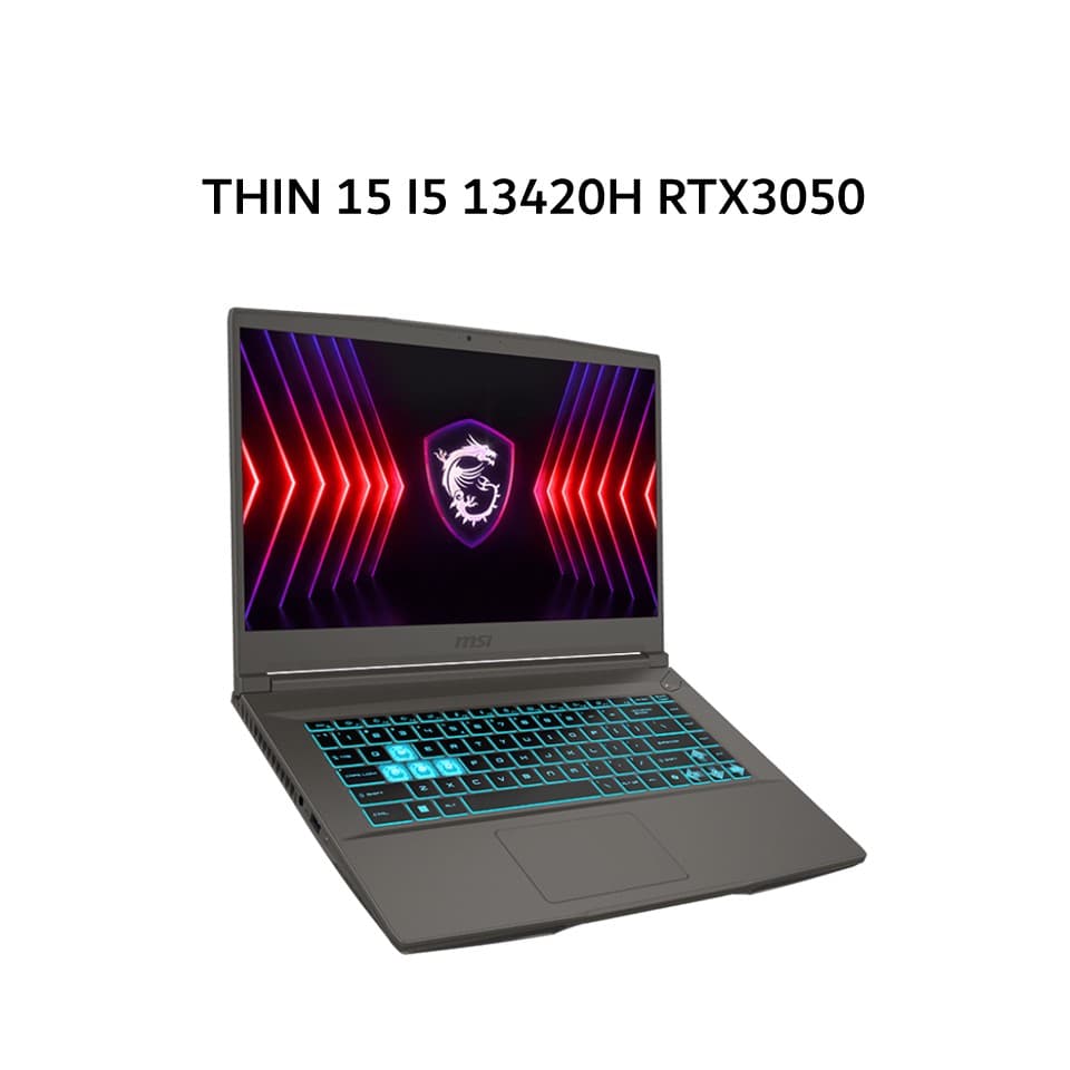 MSI THIN 15 I5 13420H RTX3050 4GB/ 8GB 512GB W11 15.6FHD 144HZ BLIT 2Y GRY -B13UC.3449