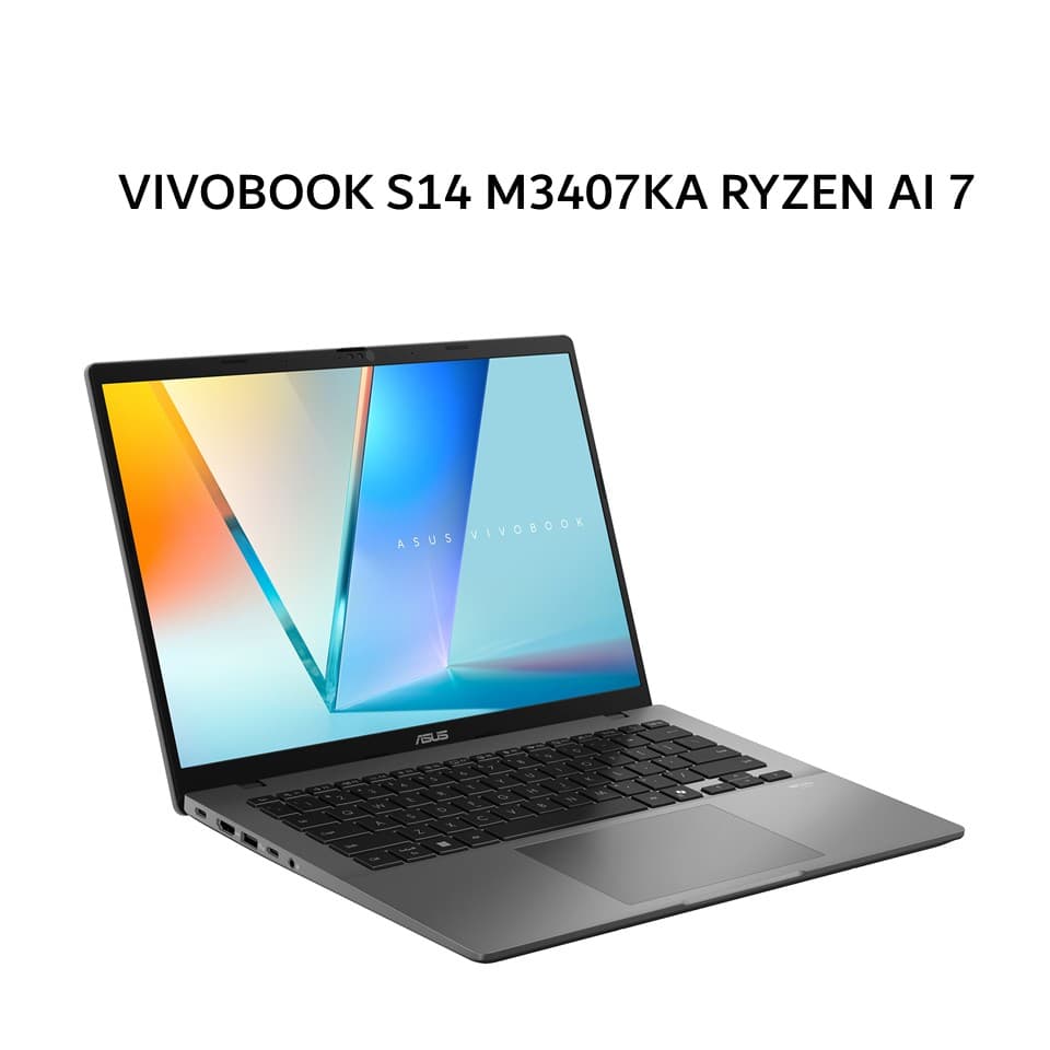 ASUS VIVOBOOK S14 M3407KA RYZEN AI 7 350 16GB 1TB W11+OHS+M365B 14.0WUXGA GRY 3Y -OLED7111M