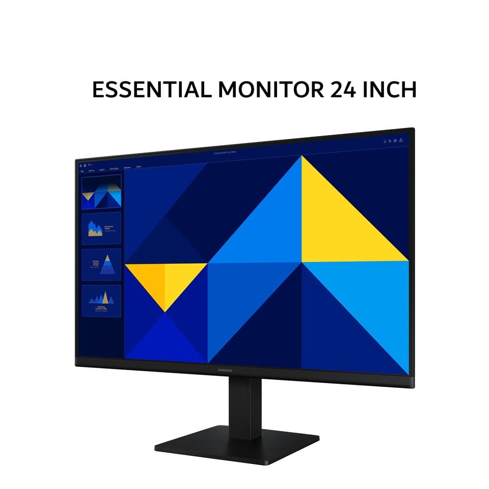 SAMSUNG MONITOR 24 INCH ESSENTIAL S3 S30GD IPS FHD 1080P 5MS 100HZ 1Y PART + 3Y SERVICE