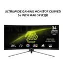 MSI ULTRAWIDE GAMING MONITOR CURVED 34 INCH MAG 345CQR / MAG345CQR UL VA 1000R UWQHD 2K 1440P 1MS 180HZ HDR 3Y - Variant 1