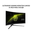 MSI ULTRAWIDE GAMING MONITOR CURVED 34 INCH MAG 345CQR / MAG345CQR UL VA 1000R UWQHD 2K 1440P 1MS 180HZ HDR 3Y - Image 1
