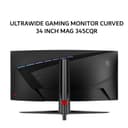 MSI ULTRAWIDE GAMING MONITOR CURVED 34 INCH MAG 345CQR / MAG345CQR UL VA 1000R UWQHD 2K 1440P 1MS 180HZ HDR 3Y - Image 2