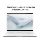 ASUS ZENBOOK S14 OLED 3K TOUCH UX5406SA ULTRA 7 258V 32GB 1TB W11+OHS+M365B 14.0 3K 120HZ SLV -OLEDS7312TM - Variant 1
