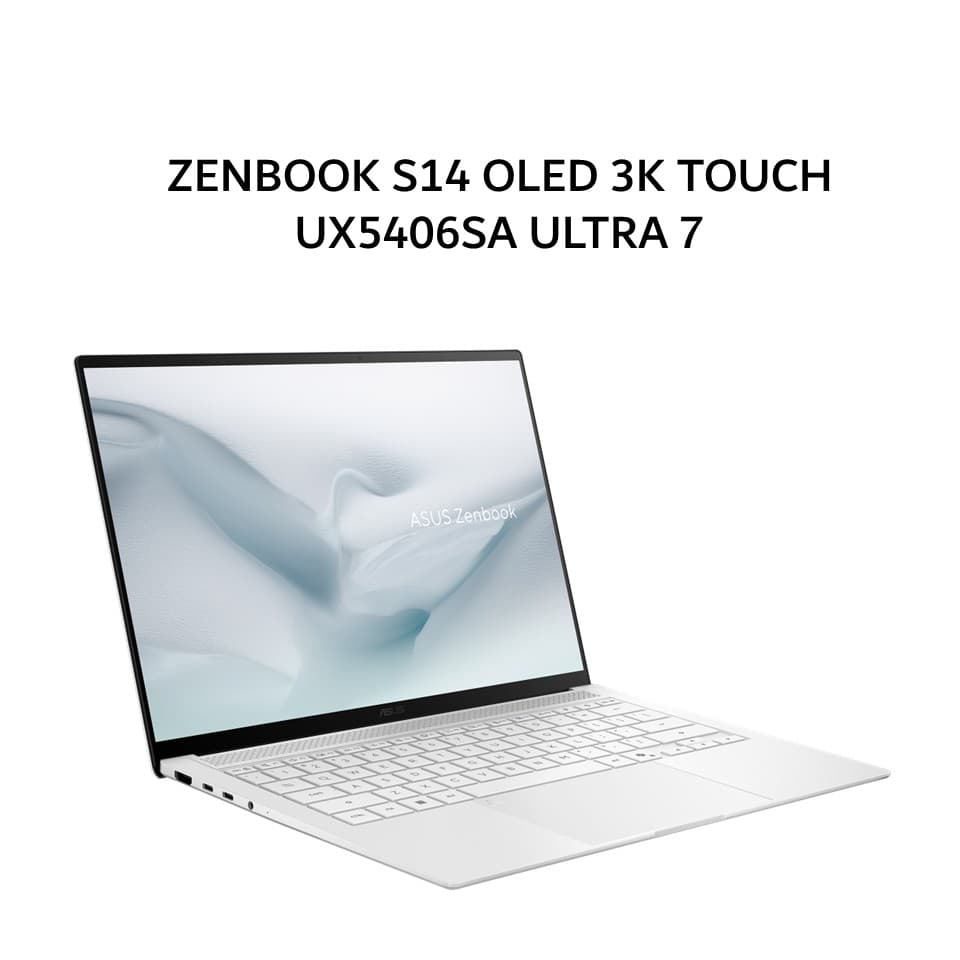 ASUS ZENBOOK S14 OLED 3K TOUCH UX5406SA ULTRA 7 258V 32GB 1TB W11+OHS+M365B 14.0 3K 120HZ SLV -OLEDS7312TM