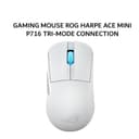 ASUS WIRELESS GAMING MOUSE ROG HARPE ACE MINI P716 TRI-MODE CONNECTION 42000DPI 8000HZ 49G MOONLIGHT WHITE 2Y - Variant 1
