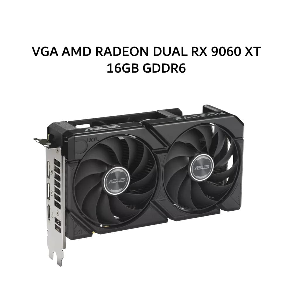 ASUS VGA AMD RADEON DUAL RX 9060 XT 16GB GDDR6 3Y