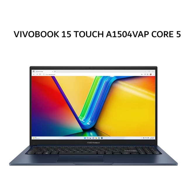 ASUS VIVOBOOK 15 TOUCH A1504VAP CORE I5 120U 16GB 512GB W11+OHS+M365B 15.6FHD IPS VIPS QUIET BLU -VIPS5151TM