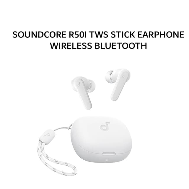 ANKER SOUNDCORE R50I TWS STICK EARPHONE WIRELESS BLUETOOTH 5.3 A3949 WHITE