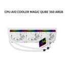 THERMALRIGHT CPU AIO COOLER MAGIC QUBE 360 ARGB (360MM RADIATOR + 3X 120MM ARGB FANS + DIGITAL DISPLAY) WHITE 3Y - Variant 1