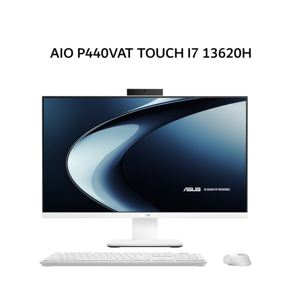ASUS AIO P440VAT TOUCH I7 13620H 16GB 512GB W11+OHS+M365 23.8FHD 2Y ONSITE K+M WLESS WHT -B7151WS