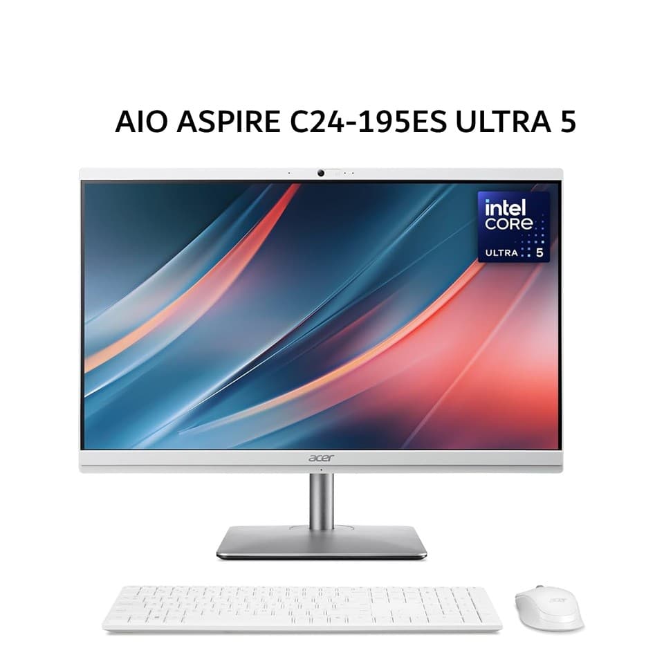 ACER AIO ASPIRE C24-195ES ULTRA 5 125U 8GB 512GB W11+OHS 23.8FHD 1Y