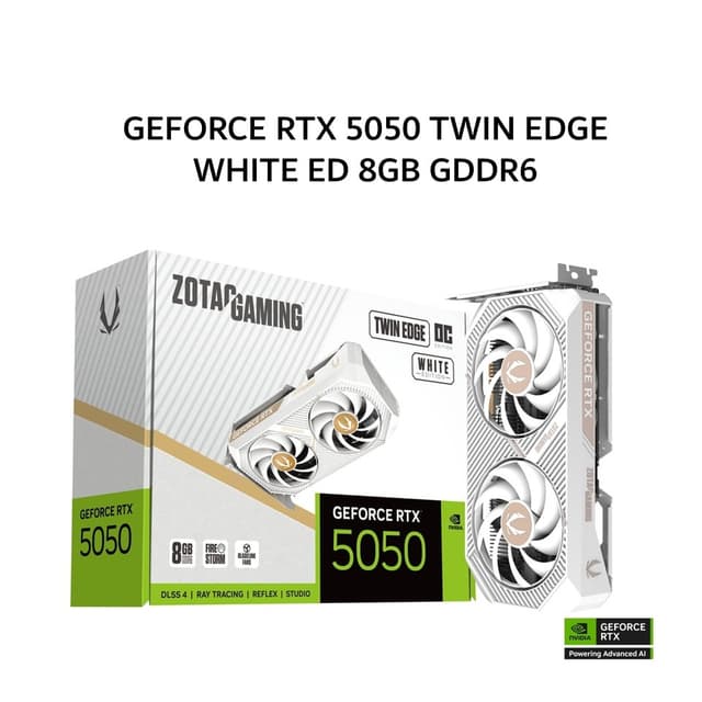 ZOTAC VGA GEFORCE RTX 5050 TWIN EDGE OC WHITE ED 8GB GDDR6 3Y