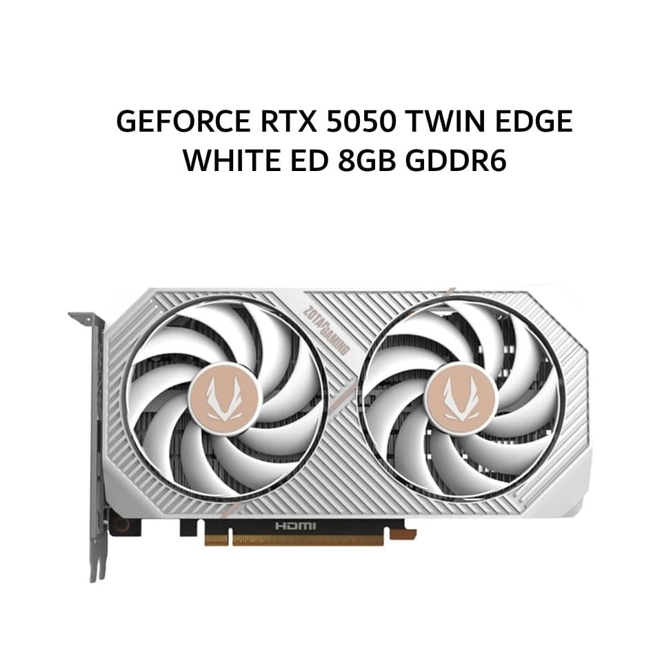 ZOTAC VGA GEFORCE RTX 5050 TWIN EDGE OC WHITE ED 8GB GDDR6 3Y