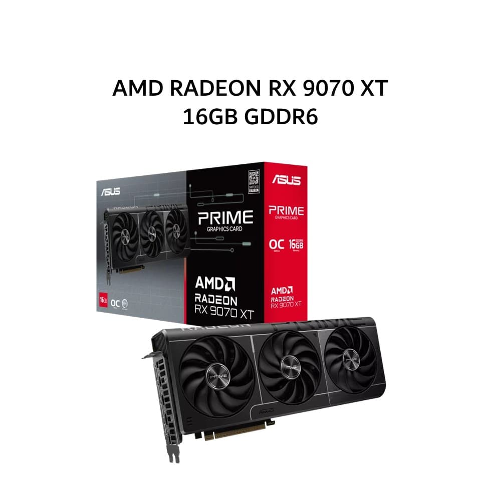 ASUS PRIME VGA AMD RADEON RX 9070 XT 16GB GDDR6 OC 3Y