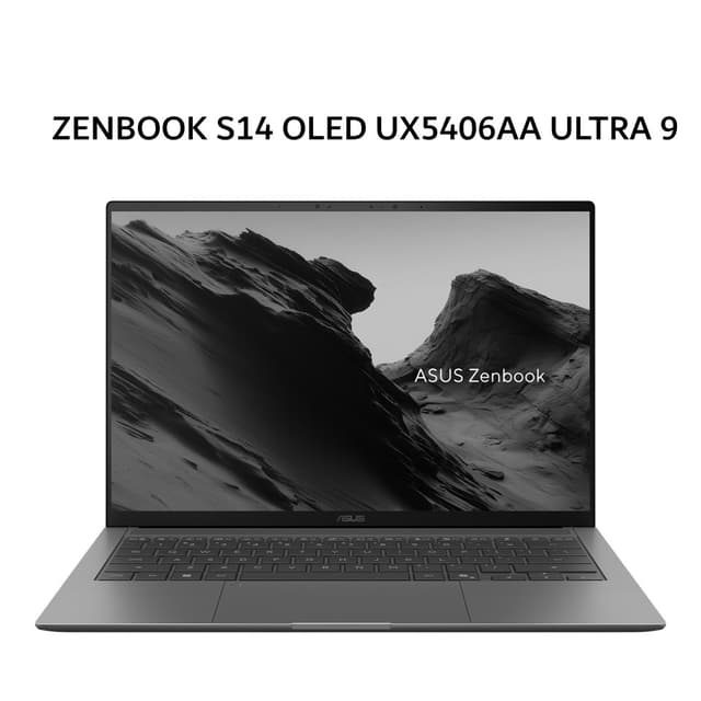 ASUS ZENBOOK S14 OLED 3K UX5406AA ULTRA 9 386H 32GB 1TB W11+OHS+M365B 14.0 3K 120HZ 3Y+ADP GRY 3Y -OLEDS9311TM