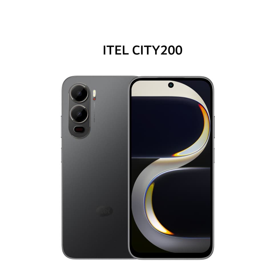 ITEL CITY200 4GB 128GB BASS BLACK (BOX CHA + SCR)