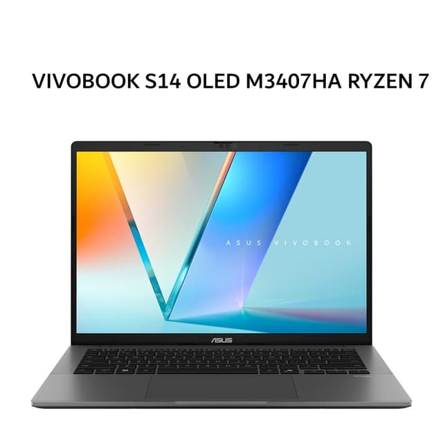 ASUS VIVOBOOK S14 OLED M3407HA RYZEN 7 260 16GB 512GB W11+OHS+M365B 14.0WUXGA GRY -OLED7151M