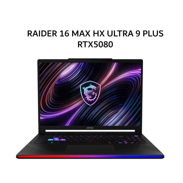 MSI RAIDER 16 MAX HX ULTRA 9 290HX PLUS RTX5080 16GB/ 32GB 2TB W11+OHS+M365B 16.0WQHD OLED 240HZ PKRGB 3Y+ADP
