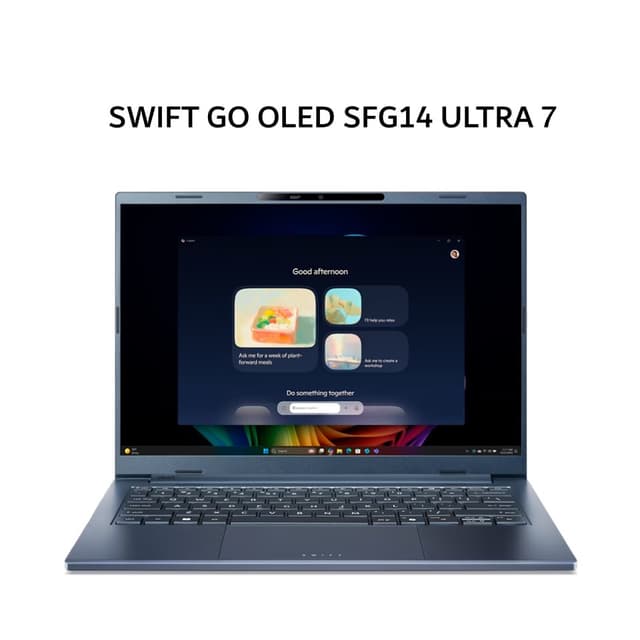 ACER SWIFT GO OLED SFG14 ULTRA 7 258V 32GB 1TB W11+OHS+M365B 14.0WUXGA  EVO 2Y+ADP BLU -75.754V
