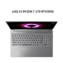 LENOVO LOQ 15 RYZEN 7 170 RTX3050 6GB/ 16GB 512GB W11+OHS+M365B 15.6FHD IPS 144HZ 100SRGB BLIT 2Y PREM+2ADP LUNA GRY -D1ID - Image 1
