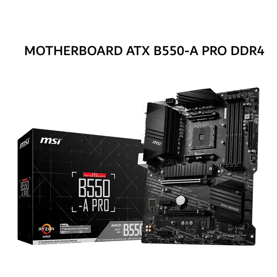 MSI MOTHERBOARD ATX B550-A PRO DDR4 AM4 /AMD 3Y
